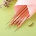 WLLHYF 5Pcs Nail Art Liner Brushes Painting Nail Art Brushes for Long Lines Details Fine Drawing Nail Dotting Drawing Tool Set 7mm/9mm/11mm/15mm/25mm(Gold - Buy Online on SooperMarket.com