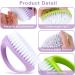 Amaxiu Hand Nail Brushes 2pcs Grip Clean Heavy Duty Nail Brushes for Cleaning Fingernails Nylon Firm Stiff Bristles Deep Clean Scrubber for Mechanics Gardeners Hand Under Nails Toes(Green Purple) - Buy Online on SooperMarket.com