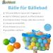 Alldoro 60382 100 Colorful Plastic Balls for Toddler Ball Pit - 6 cm Diameter with Mesh Carrying Bag - International Shipping Available - Buy Online on SooperMarket.com