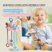 Calakono Spinner Sensor Toy for Toddlers | Safe Montessori Pull String Activity Toys for Travel | Child-Friendly Sliding and Dragging Toys in Pink - Buy Online on SooperMarket.com