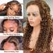 CYNOSURE 26 Curly Honey Blond Ombre Highlight Lace Front Human Hair Wig - Pre Plucked & Invisible - Women's 26 Inch - Buy Online on SooperMarket.com