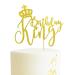 Arthsdite King Birthday Cake Topper Boy Prince 1st 2nd 3rd 10th 13th 18th 21st 30th 40th 50th Birthday Cake Topper/Gender Reveal Party Decorations - Gold Glitter