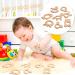 Tyfyh 8-Piece Wooden Baby Bite Ring Set | Safe Wooden Animal Teething Toys | DIY Craft Wooden Rings for Babies & Childcare - Buy Online on SooperMarket.com