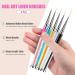 Sularpek 5 Pcs Nail Art Liner Brushes Set for Professional UV Gel Painting - Rhinestone Handle Design Brush Pen for Nail Art - Buy Online on SooperMarket.com