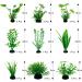 Omjmyy 21-Piece Artificial Aquarium Plants Set | Vibrant Plastic Decorations for Fish Tanks & Aquatic Landscapes - Buy Online on SooperMarket.com