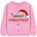 Girls Christmas Jumper - Santa Reindeer Tops for Kids | Xmas Cat Design | 4-5 Years - Buy Online on SooperMarket.com