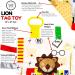 10x10 Wizard Muggle Baby Lovey Gryffen Lion Tag Toy for Babies | House Colors | Learn Wizardry | Soft & Safe Baby Gift | BPA Free - Buy Online on SooperMarket.com