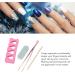 2 Set Nail Tweezers Nail Art Tweezers Straight Tip Nail Tweezers Rhinestone Pickers Manicure Nail Art Tool Set with Finger Separator Sponge Sanding Bar for - Buy Online on SooperMarket.com
