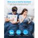 Sleep Mask with Bluetooth Earphones Sleep Headphones Bluetooth Blackout Wireless Eye Mask & Blindfold for Night's Sleep Travel Nap Office Cool Tech Gadgets for Women's Day Gift Headphones Bluetooth Wireless Ice Silk Lining - Black - Buy Online on SooperMarket.com