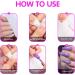 WJIASI Natural False Nails: Oval French Acrylic Artificial Nail Tips for Girls & Women - 500 pc, 10 Sizes - Natural Color - Buy Online on SooperMarket.com