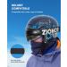 ZIONOR X10 Ski Snowboard Goggles - OTG Anti-fog UV Protection | VLT 17% Black Frame Black Lens - Buy Online on SooperMarket.com