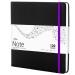 Articka Note Hardcover Sketchbook  Square Hardbound Sketch Journal  8 x 8 Inch Art Book  120 Pages with Elastic Closure  180GSM Ultra Smooth Paper  Ideal for Pencils, Graphite, Charcoal, Pen 8" x 8" Black