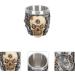 Osaladi Stainless Steel Shaving Bowl - Premium Razor Soap Foam Cup for Men | Skull Design Wet Shaving Accessories - Buy Online on SooperMarket.com