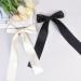 2 Pack Hair Bows for Girls and Women Large Bow Hair Clips Hair Barrette with Long Silky Satin Hair Accessories for Girls Black Beige - Buy Online on SooperMarket.com