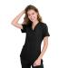 Women's Medical Nursing V-Neck Scrub Top GT Performance Medium Black