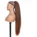 PORSMEER 30 Inch Yaki Straight Drawstring Ponytail Clip In Extensions for Women Kinky Straight Pony Tail Extensions Hair Extensions Ponytail (Black mixed brown) - Buy Online on SooperMarket.com