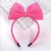 Rose Halloween Bow Headband | Big Bow Hair Hoop for Women | Fluffy Hairband for Christmas Party | Handmade Hair Accessory - Buy Online on SooperMarket.com