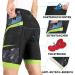 Cycorld Men's 4D Bike Pants with Seat Cushions - Breathable Elastic Quick-Drying Cycling Shorts in Green XL - Perfect for Comfort on Long Rides - Buy Online on SooperMarket.com