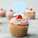 Cupcake Toppers 10 Pieces Paper Writable Cake Toppers for Birthday Baby Shower Party Celebration Cake Desert Decoration Blue Pink Purple Green Yellow - Buy Online on SooperMarket.com