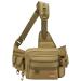 Piscifun Fishing Tackle Bag Sling Fishing Storage Pack with Rod Holder Water-Resistant Cross Body Sling Bag with D-Rings and Waist Strap Available in Black Khaki Tree Camo Green Camo