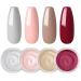 COSCELIA Nail Dipping Powder Set - 4pcs with 2 in 1 Top & Base Coat Dipping Powder Activator - Perfect for Salon Quality Nails | International Shipping - Buy Online on SooperMarket.com
