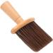 Large Barber Hair Cutting Brush with Wooden Handle Barber Face Brush for Face Neck Duster Hair Cutting Accessories (Brown) - Buy Online on SooperMarket.com