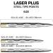 Mission Darts Laser Plus Steel Tip Points | Solid Arc | Multiple Colours & Sizes 38mm - Buy Online on SooperMarket.com