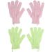 Glamlily 6 Pairs Body Exfoliating Shower Gloves Bath Scrub Wash Mitts for Women & Men | Spa Massage - 6 Colors - Buy Online on SooperMarket.com