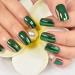 Chrome Green Short Square Press On Nails - Electroplate Design Daily Wear Fake Manicure (24pcs) - Buy Online on SooperMarket.com
