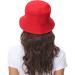 Women's Reversible Black-Red Bucket Hat for Summer | Outdoor Beach Cap - Buy Online on SooperMarket.com