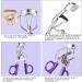 Metal Eyelash Curler Curl Up Lash Curler Long Lasting Eyelash Makeup Tool with Spring Assist Silicone Pad Lifted Eye Lash Curlers for Girls and Women Fits All Eye Shape(Purple) - Buy Online on SooperMarket.com