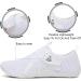 Spesoul Water Sports Shoes - Quick Dry Barefoot Aqua Shoes for Beach, Pool, Surf, Yoga - White Mesh, 8 Women/6.5 Men - Buy Online on SooperMarket.com