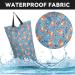 Wet Bag Waterproof Large Double Zipper Reusable Wet Bag for Baby Diaper Gym Beach Pool - Fox Design | 40x70cm - Buy Online on SooperMarket.com