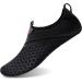 BARERUN Barefoot Quick-Dry Water Sports Shoes Aqua Socks | Black Holes | Women 14-15/Men 12-13 - Buy Online on SooperMarket.com