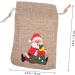 KOMBIUDA 6pcs Christmas Sack Bags Drawstring Christmas Bag Multipurpose Storage Bags Elk Burlap Bag - Buy Online on SooperMarket.com
