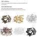 Linsoir Beads 200 Pcs Metal Screw Eye Pins Hooks 7X14mm - Rhodium Plated for DIY Jewelry Making and Crafts - Buy Online on SooperMarket.com