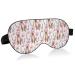 Haskirky Light Blocking Eye Mask Breathable and Adjustable Adult Men and Women Travel on Business Trips Yoga Meditation Light Smooth Comfortable Eye Mask Office Deep Sleep Goodies Cute Rabbit Flowe