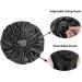 Adjustable Double Layer Satin Bonnet for Women - Large Silk Sleep Cap for Curly Natural Hair (Black) - Buy Online on SooperMarket.com