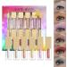 Eyeshadow Liquid - 12 Colors Shimmer Eyeshadow Waterproof Quick-Drying Long Lasting Sparkling Kit for Shiny Makeup Puchen - Buy Online on SooperMarket.com