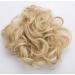 Wavy Curly Messy Hair Bun Updo Scrunchie Extension - Dark Blonde to Bleach Blonde - Buy Online on SooperMarket.com