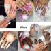 12 PCS 3D Magnetic Fluff Balls Nail Charms - Colorful Pom Pom Nail Art Supplies for Acrylic Nails - Buy Online on SooperMarket.com