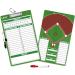 LEAP Coach Board Double Sided Design Premium Dry Erase Clipboard with Dry Erase Marker Pen and Pen Holder for Baseball, Basketball, Soccer, Football, Ice Hockey