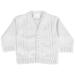 Baby Boys Cardigan Baby Boys Winter Knitted Cardigan Cable Knit Baby Boys Knitwear Made in Portugal White 12-18 Months 12-18 Months White