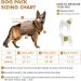 Medium Dark Yellow Dog Backpack Harness for Hiking & Travel | Medium & Large Dog Saddle Bag Rucksack with Leash - Buy Online on SooperMarket.com