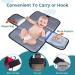 Gloppie XXL Waterproof Baby Wrap & Changing Pad - Compact Diaper Mat for Babies & Toddlers | Portable Travel Winding Mat - Black - Buy Online on SooperMarket.com