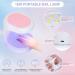Cooserry Nail Tips and Glue Gel Kit with UV Light - 1000 Pcs C Curve Clear French Ballerina Fake Nails, 4-in-1 Nail Glue, Mini UV LED Lamp, DIY Nail Art Tools - Buy Online on SooperMarket.com