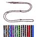 Dog linen small dogs up to 15 kg / double line 4-folded 2.40m / 2.80m / 3.50m Klein very light & robust (2.80m 4-fold adjustable Ohio (black-silver-red)) 2.80m 4-Adjustable Ohio (black-silver-red)