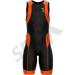 Sparx Men's Triathlon Suit | UV Protective Italian Fabric | 2 Pockets | Swim-Bike-Run Trisuit - Black/Orange (Small) - Buy Online on SooperMarket.com