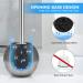 IXO Toilet Brush and Holder 2 Pack - 304 Stainless Steel, Extended Comfortable Handle, Durable Bowl Brush for Bathroom - Silver - Buy Online on SooperMarket.com