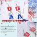 Independence Day Earrings - Sparkly Rhinestone American Flag Dangle Earrings for 4th of July - Patriotic Jewelry for Women - Buy Online on SooperMarket.com